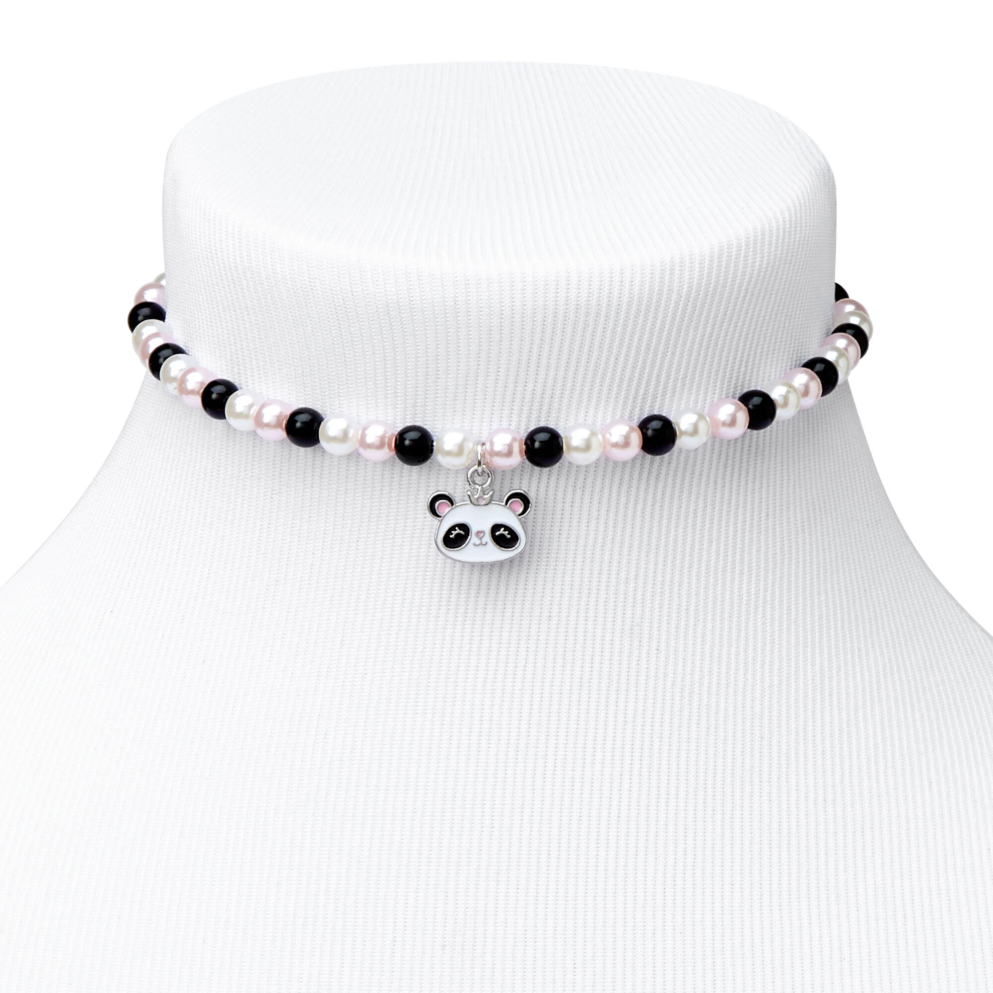 Claire's Club Panda Pearl Beaded Stretch Bracelets - 2 Pack,