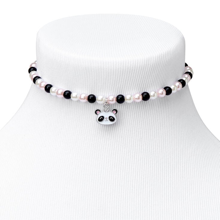 Claire&#39;s Club Panda Pearl Beaded Stretch Bracelets - 2 Pack,