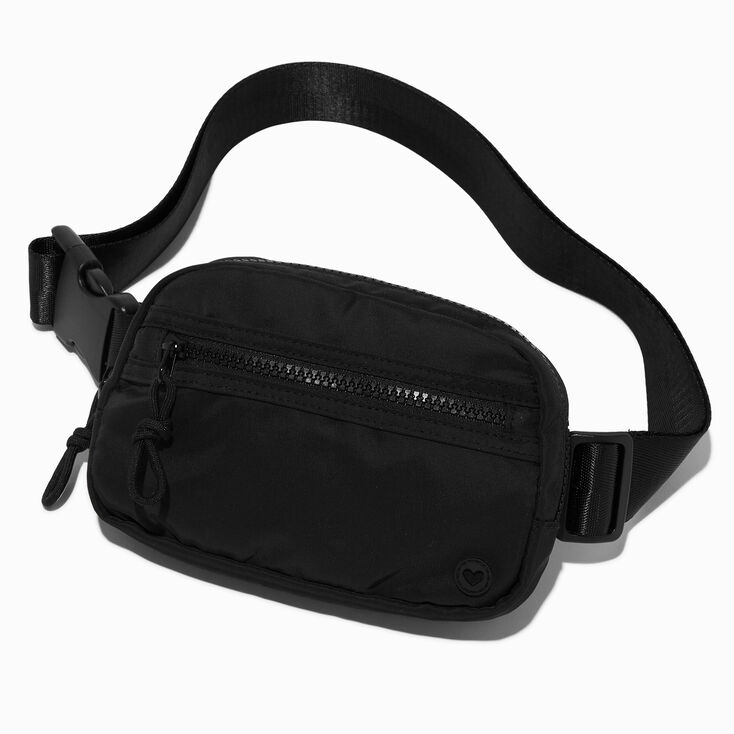 Black Nylon Belt Bag,