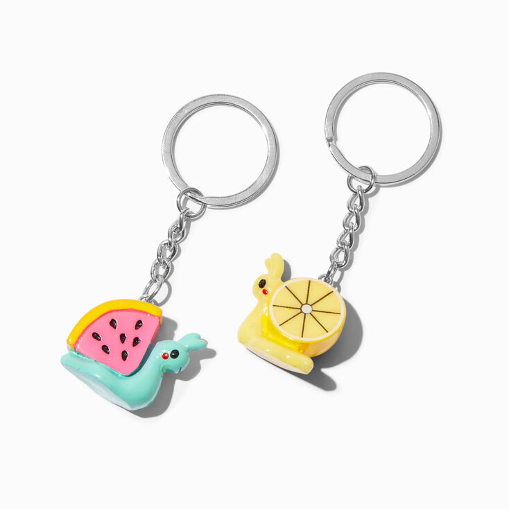 Fruit Snails Best Friends Keyrings - 5 Pack,