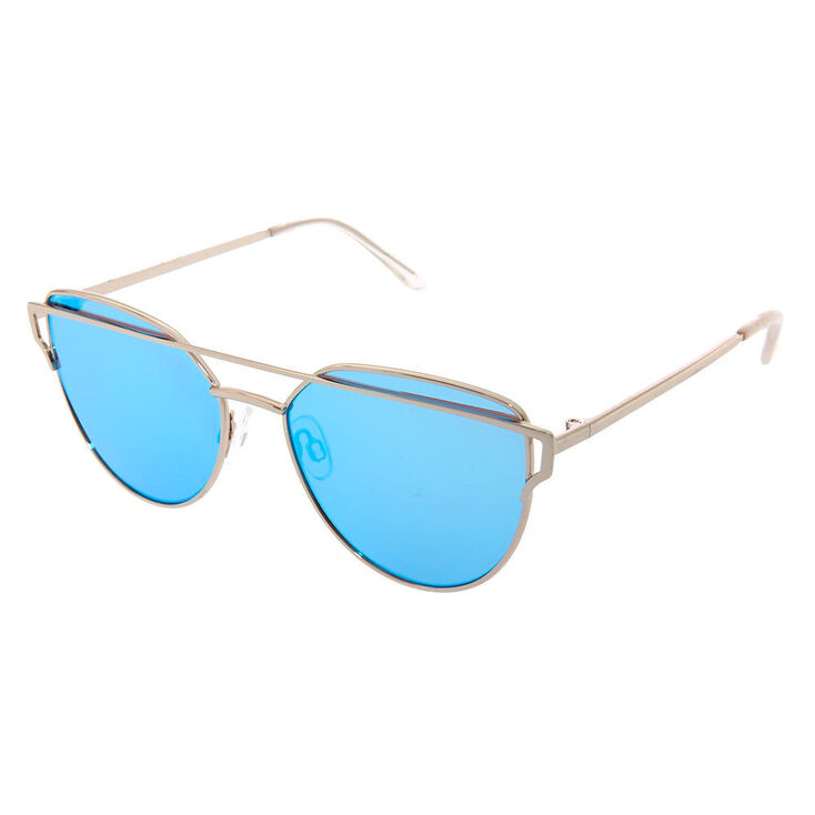 Blue Brow Bar Cat Eye Sunglasses Claire S Us
