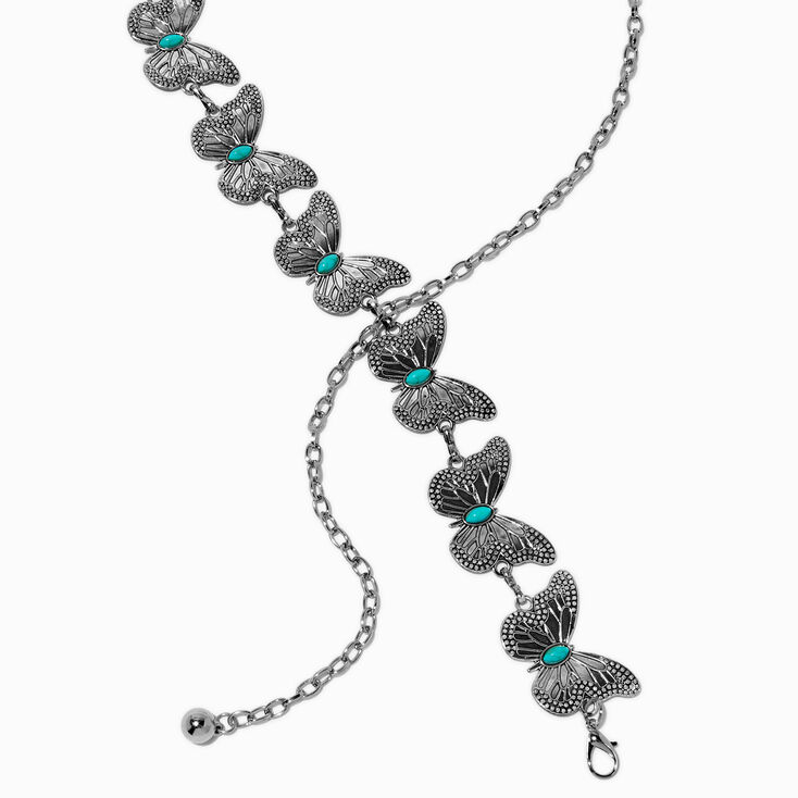 Silver Butterfly &amp; Turquoise Belt,