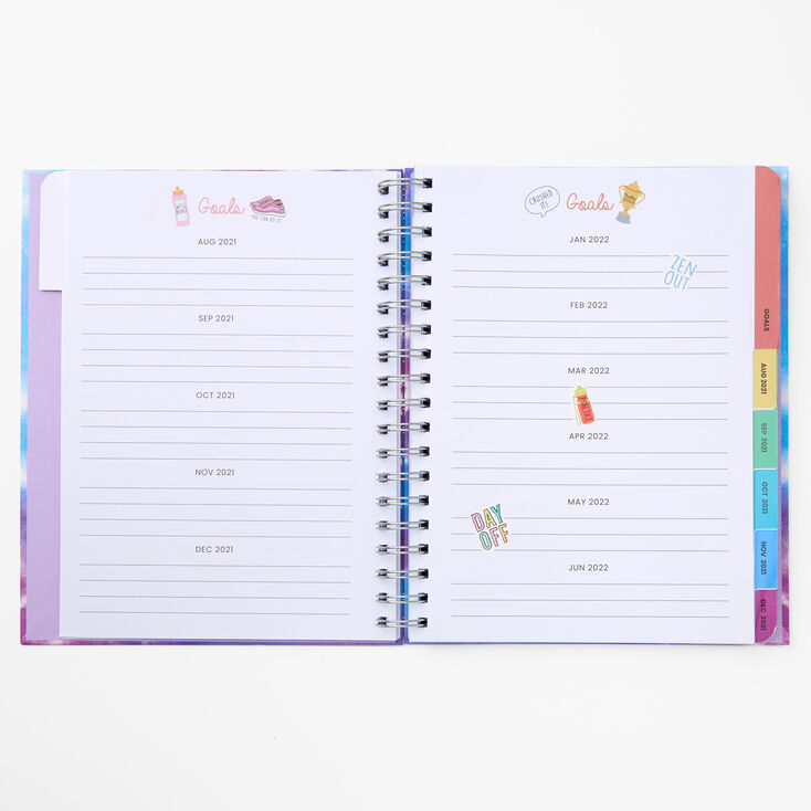 Tie Dye Spiral 2021-2022 Planner,