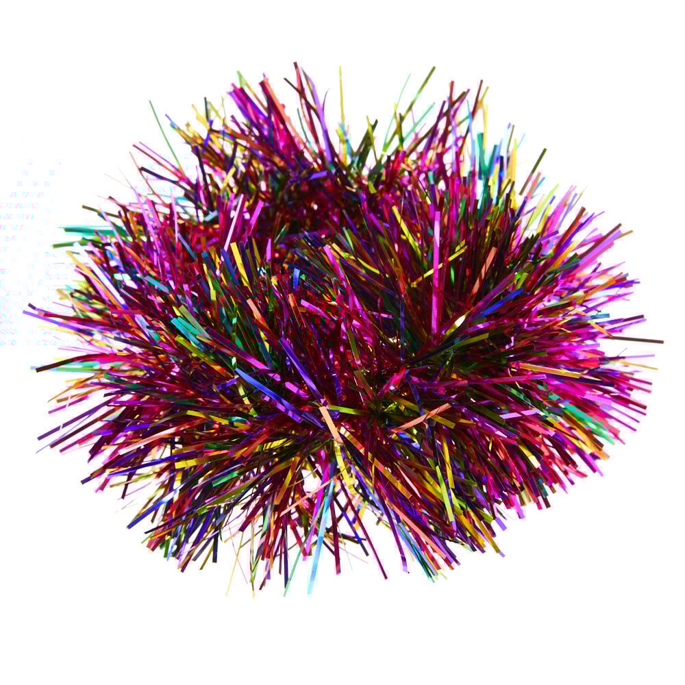 Rainbow Tinsel Hair Scrunchie,