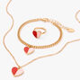 Gold Duo Heart Jewellery Gift Set - 3 Pack,