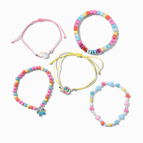 Mixed Pastel Bracelet Set - 5 Pack,