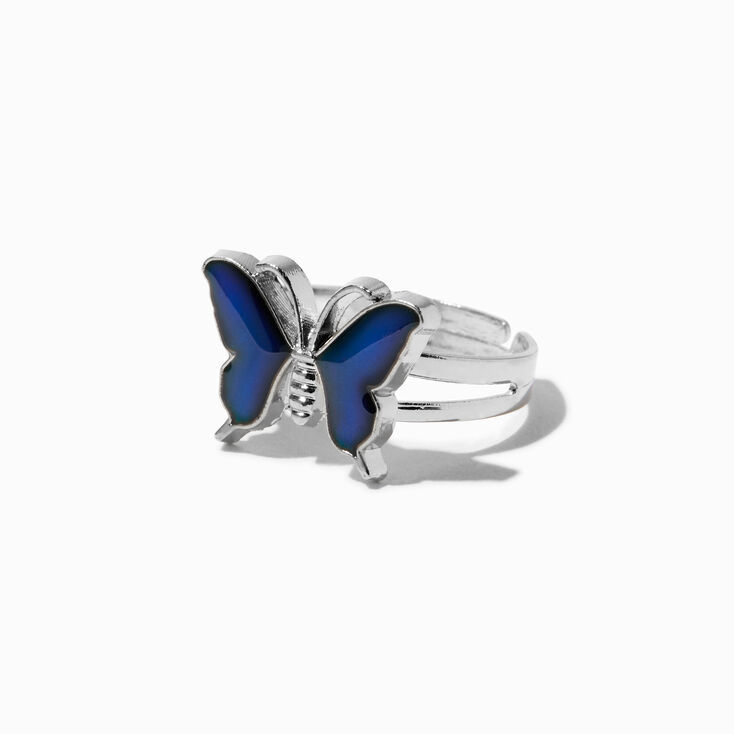 Silver Butterfly Mood Ring,