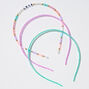 Claire&#39;s Club Pastel &quot;Love&quot; Beaded Headbands - 3 Pack,