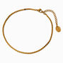 Gold-tone Stainless Steel Chunky Rope Chain Anklet,