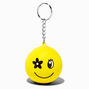 Happy Face Daisy Stress Ball Keychain,