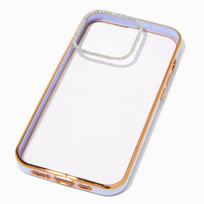 Coque de portable transparente/lavande d&eacute;cor&eacute;e - Compatible avec iPhone&reg;&nbsp;13 Pro,
