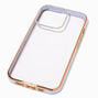 Coque de portable transparente/lavande d&eacute;cor&eacute;e - Compatible avec iPhone&reg;&nbsp;13 Pro,