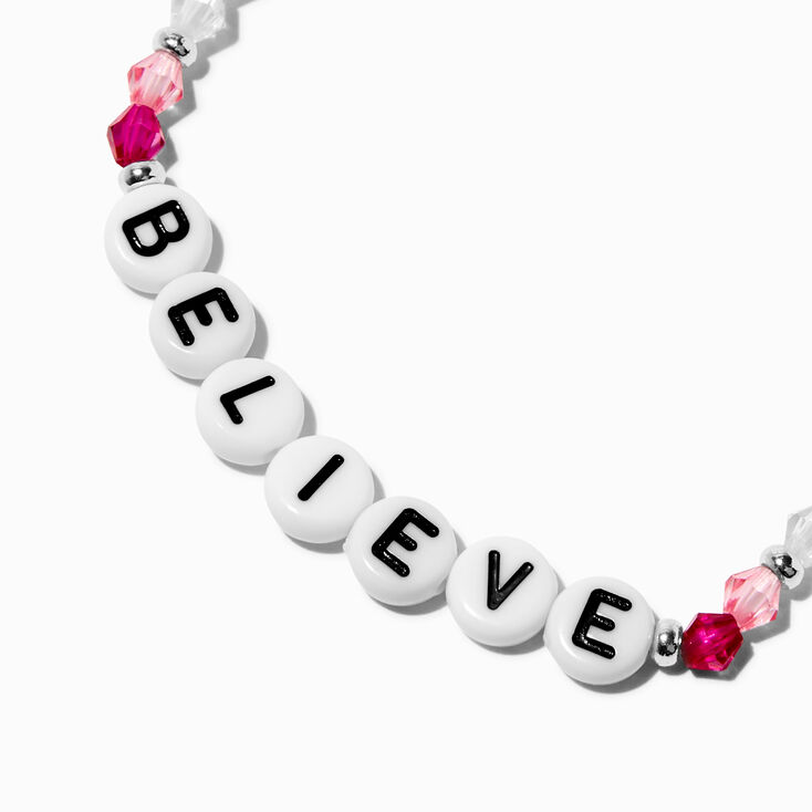 &#39;&#39;Believe&#39;&#39; Beaded Stretch Bracelet ,