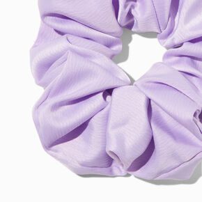 Lilac Satin Hair Scrunchie,