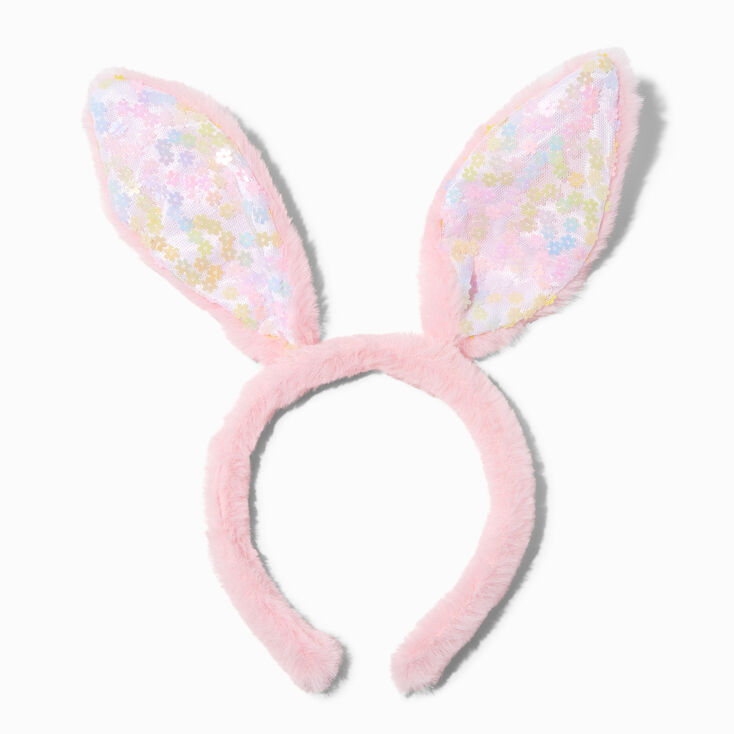 Pink Sequin Bunny Ears &amp; Tutu Dress Up Set - 2 Pack,