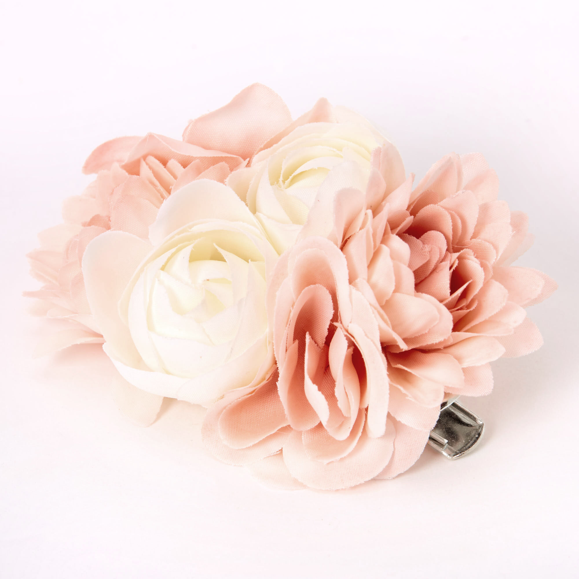 View Claires Bouquet Of Flowers Hair Clip Blush Pink information