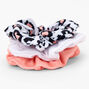 Claire&#39;s Club Pink Leopard Scrunchies - Pink, 3 Pack,
