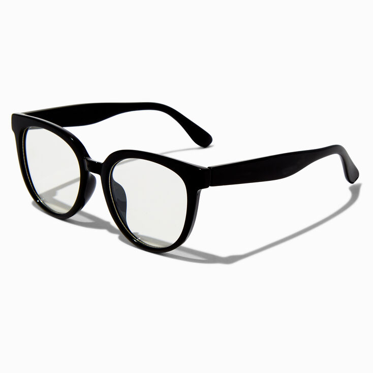 Claire&#39;s Club Black Retro Clear Lens Frames,