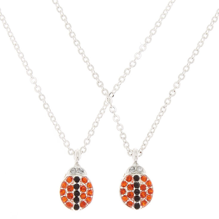 Claire's Lot de 2 colliers best friends rouges à pendentif coccinelle