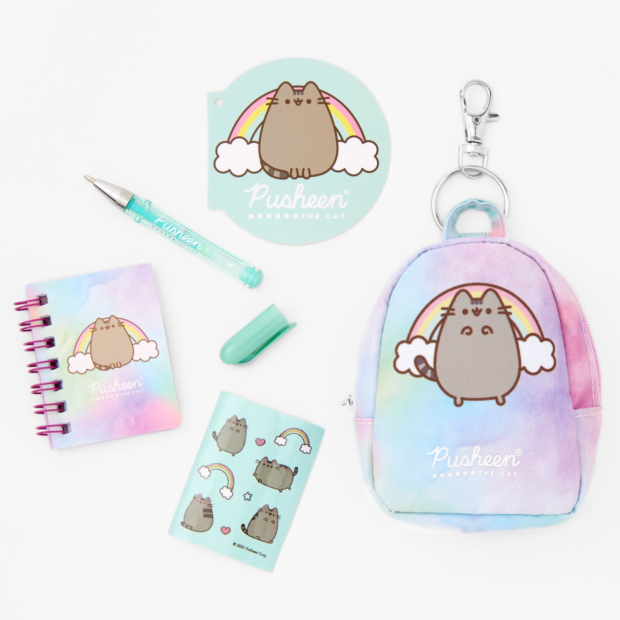 Pusheen® Backpack Keychain Stationery Set,