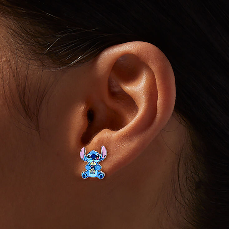 Disney Stitch Claire&#39;s Exclusive Summer Stud Earring Set - 12 Pack,