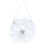 Claire&#39;s Club Pearl Floral Clutch Purse - White,