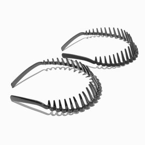 Black Zigzag Headbands - 2 Pack,