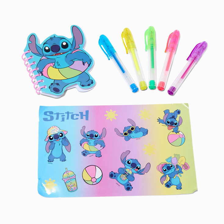 Disney Stitch Claire&#39;s Exclusive Summer Luggage Stationery Set,