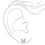 Rainbow Butterfly Clip-On Earrings,