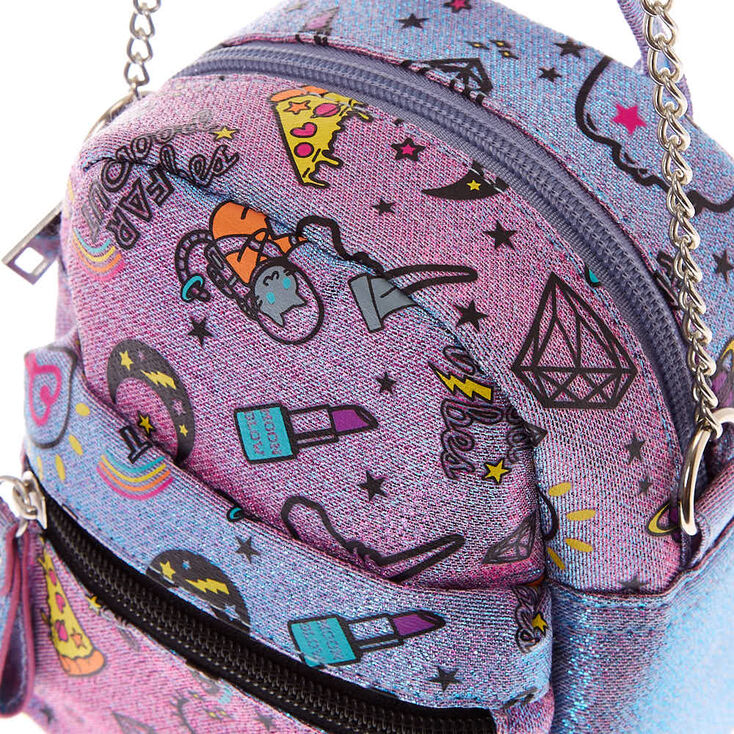 Unicorn PWR Mini Backpack Crossbody Bag - Purple | Claire's US