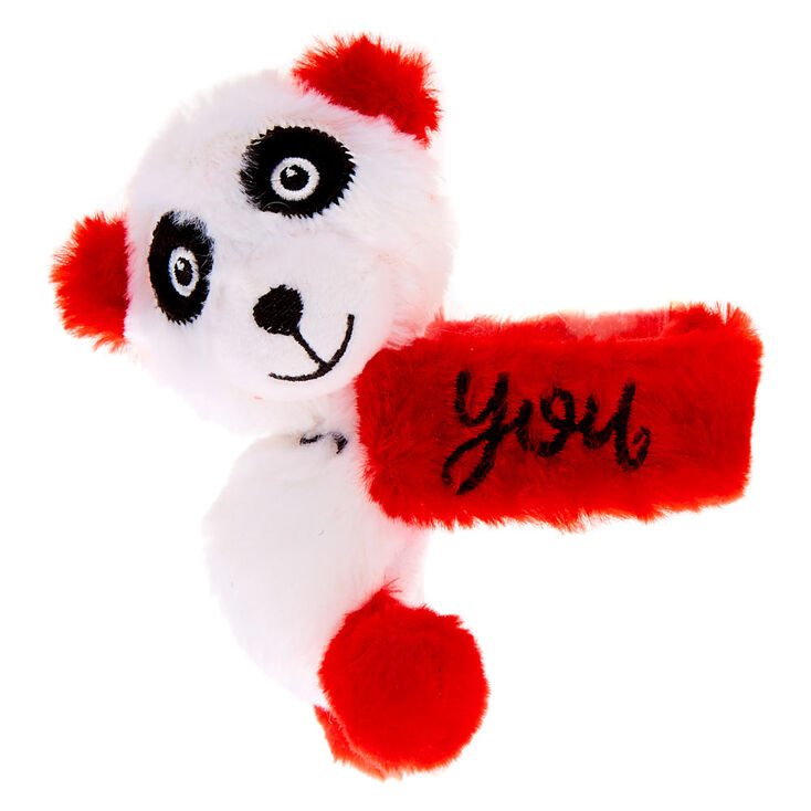 &#35;Lovable Huggable&reg; I Love You Panda Slap Bracelet - Red,