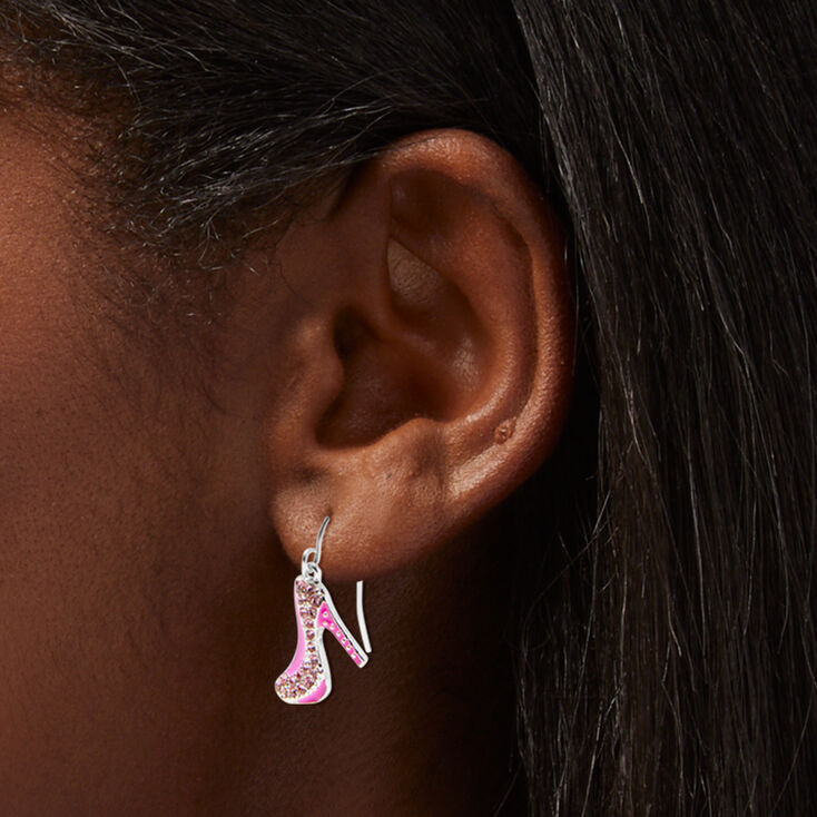 Pink High Heels 0.5&quot; Drop Earrings,