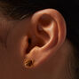 Clous d&#39;oreilles ours pelucheux avec tige couleur argent&eacute;e,
