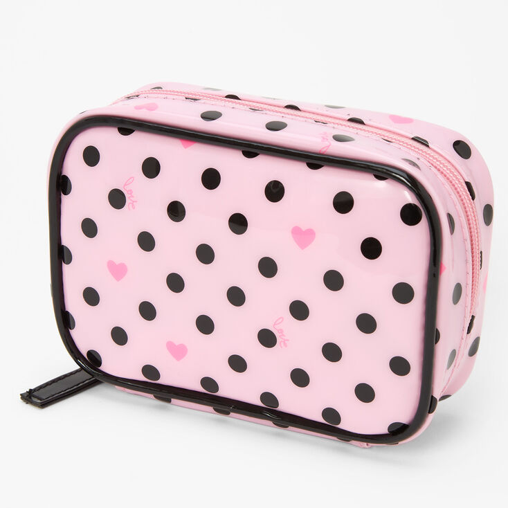 Polka Dot Mini Makeup Bag - Pink,