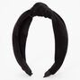 Black Corduroy Knotted Headband,
