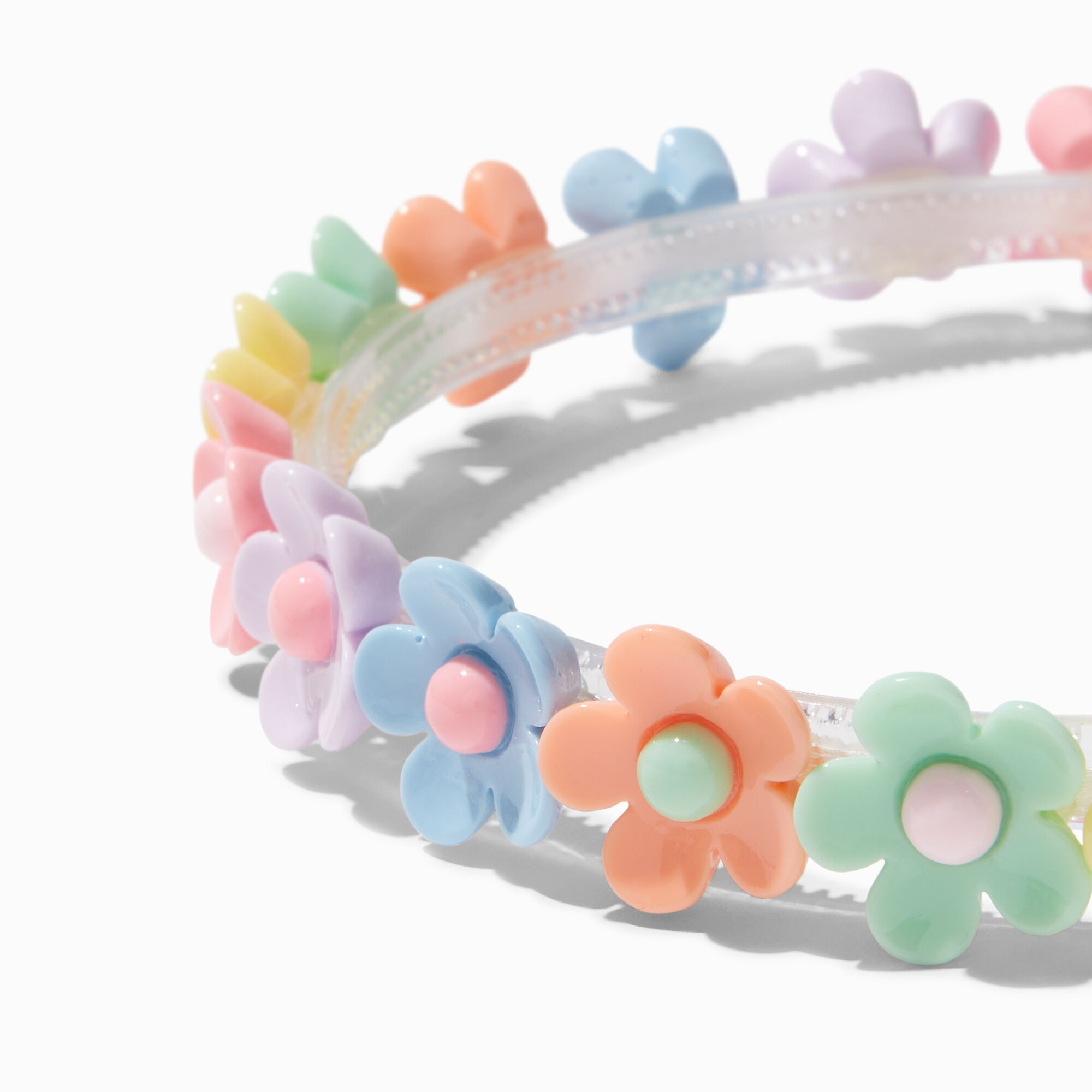 View Claires Milky Pastel Flower Headband information