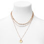 Gold Chain Multi Strand Necklace,