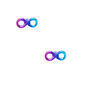 Ombre Infinity Stud Earrings - Purple,