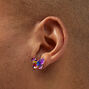 Glitter Butterfly Stud Earrings - 3 Pack,