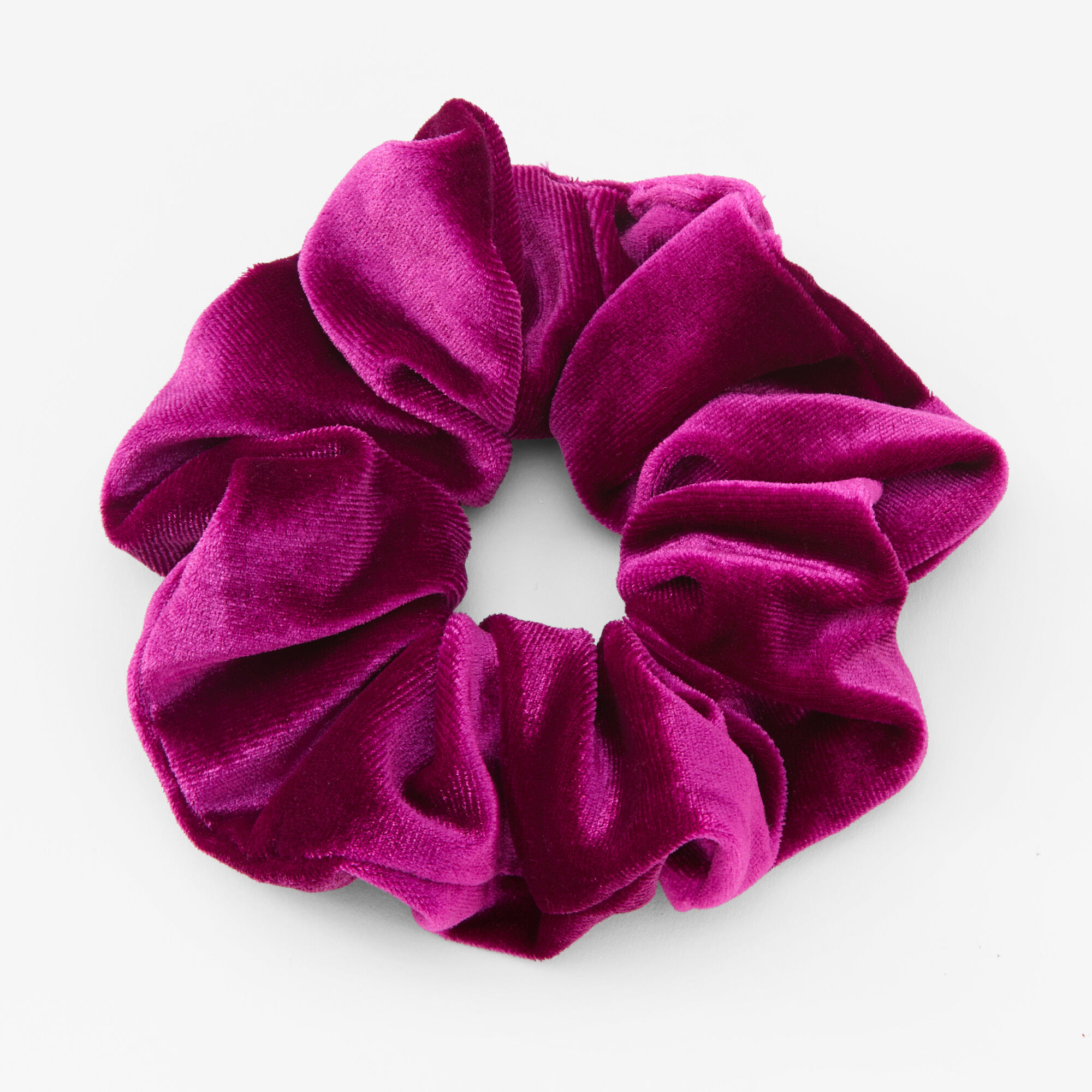 View Claires Medium Hair Scrunchie Bracelet Fuchsia information