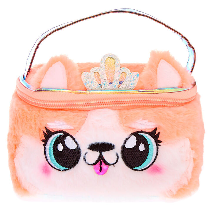 Queenie the Corgi Makeup Bag - Orange,