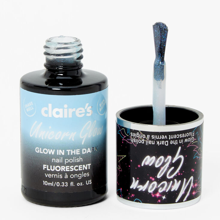 Unicorn Glow In The Dark Nail Polish Blue Claire S Us