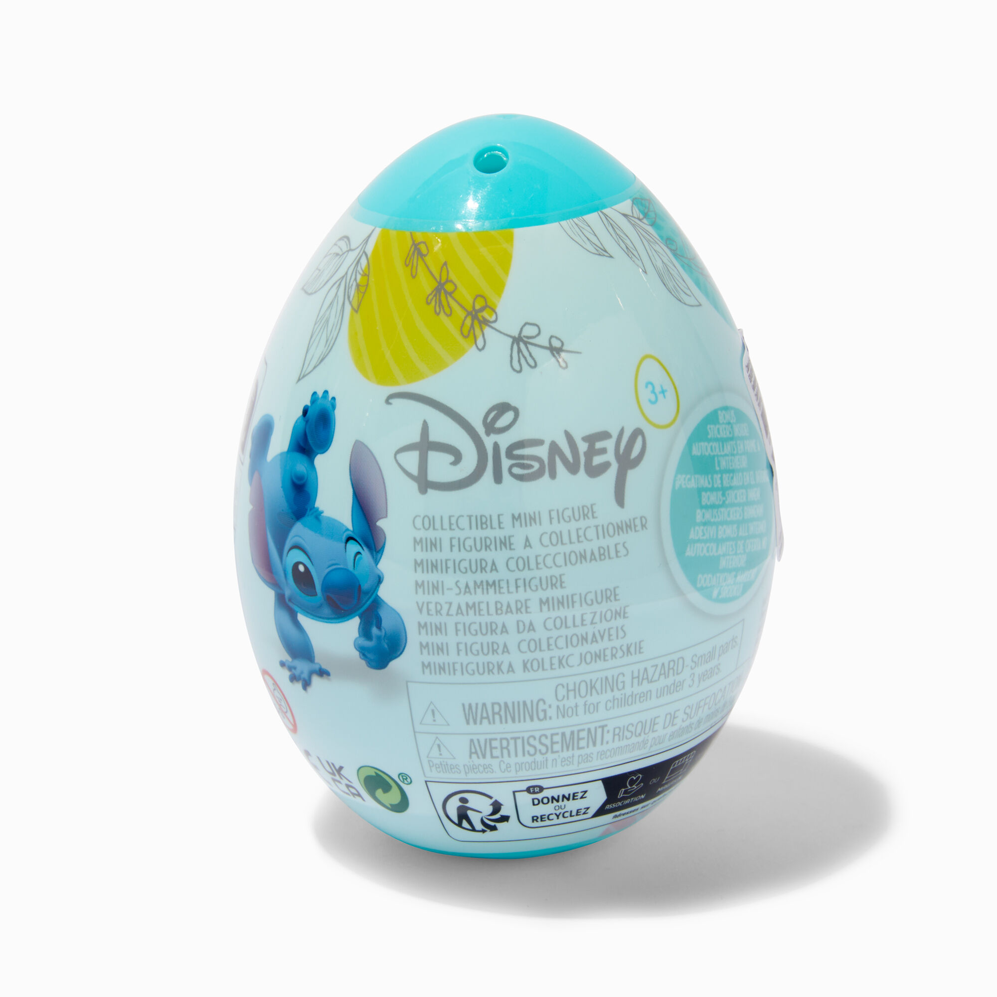 View Claires Disney Stitch Easter Egg Collectible Mini Figure Blind Bag Styles Vary information