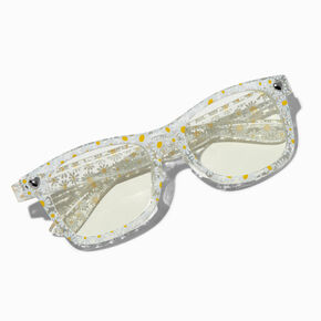 Claire&#39;s Club Daisy Rectangular Clear Lens Frames,