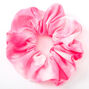 Medium Tie Dye Hair Scrunchie - Pink,