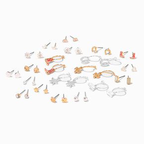 Mixed Metal Western Earring Stackables Set - 20 Pack,