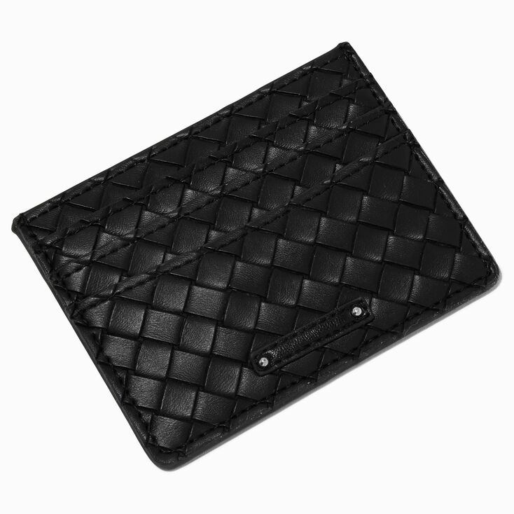 Black Woven Credit Card Case,