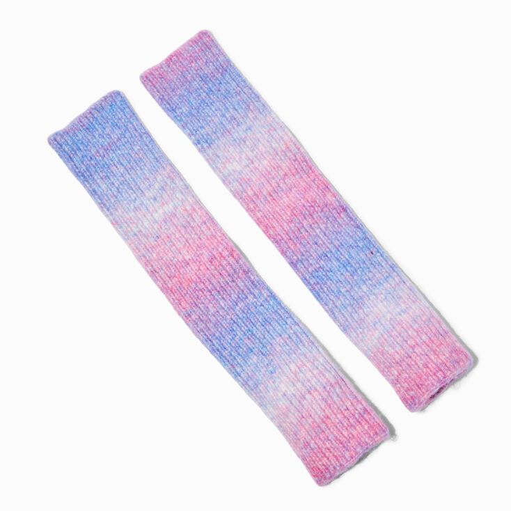 Pastel Tie Dye Knit Leg Warmers,