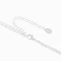 White Pearl Butterfly Silver Multi-Strand Necklace,