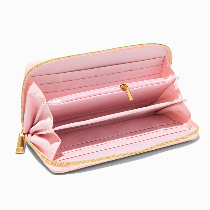&quot;Big Bank&quot; Pink Wristlet Wallet,